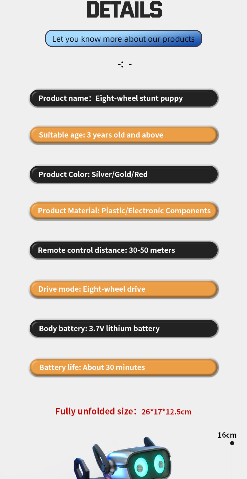 Interactive Robot Dog with Voice Recognition - Educational Smart Pet for Kids, STEM Learning Toy