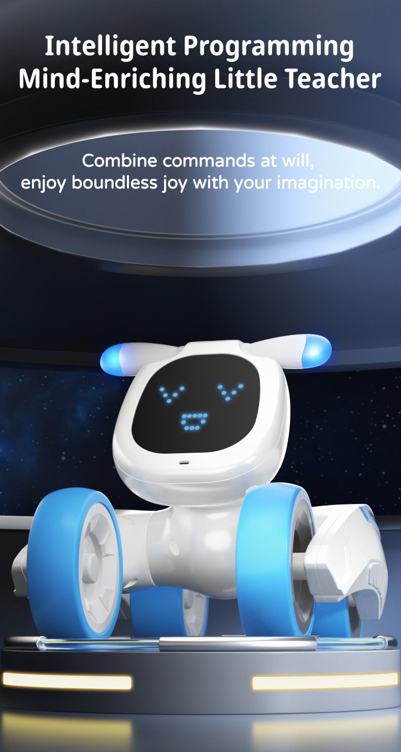 Interactive Robot Dog with Voice Recognition - Educational Smart Pet for Kids, STEM Learning Toy