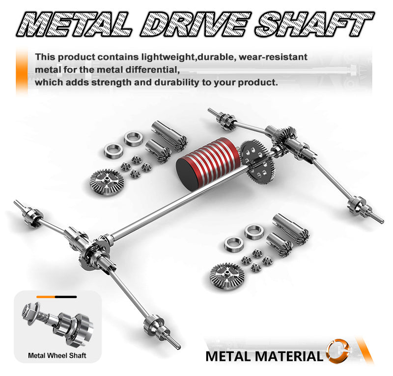 1/18 Scale Brushless Off-Road RC Truck - 45KM/H 4WD Rock Crawler with Oil Shocks