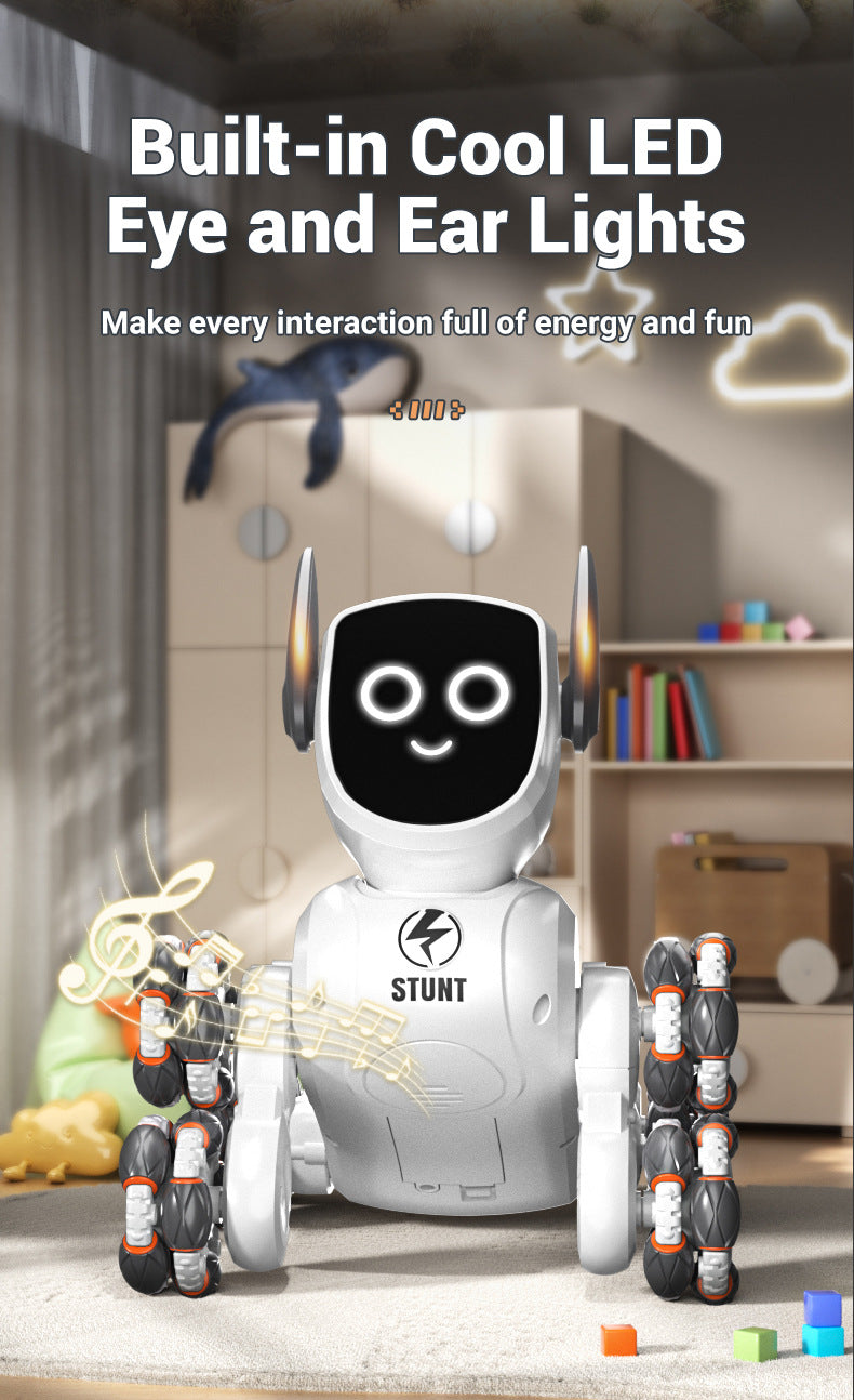 Best Programmable Toy for 10 Year Olds - Q193 Robot Dog with 8-Wheel Mobility & Obstacle Course