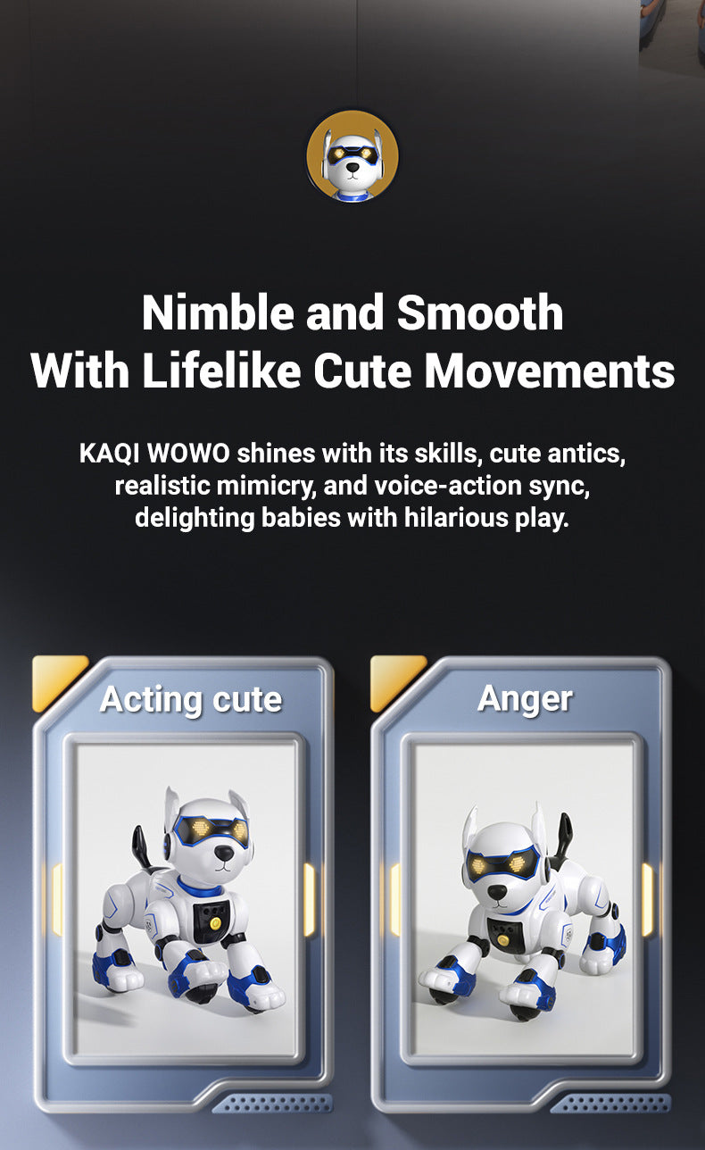 Programmable Robot Dog - Voice Interactive STEM Toy with Coding App for Kids Ages 6-12