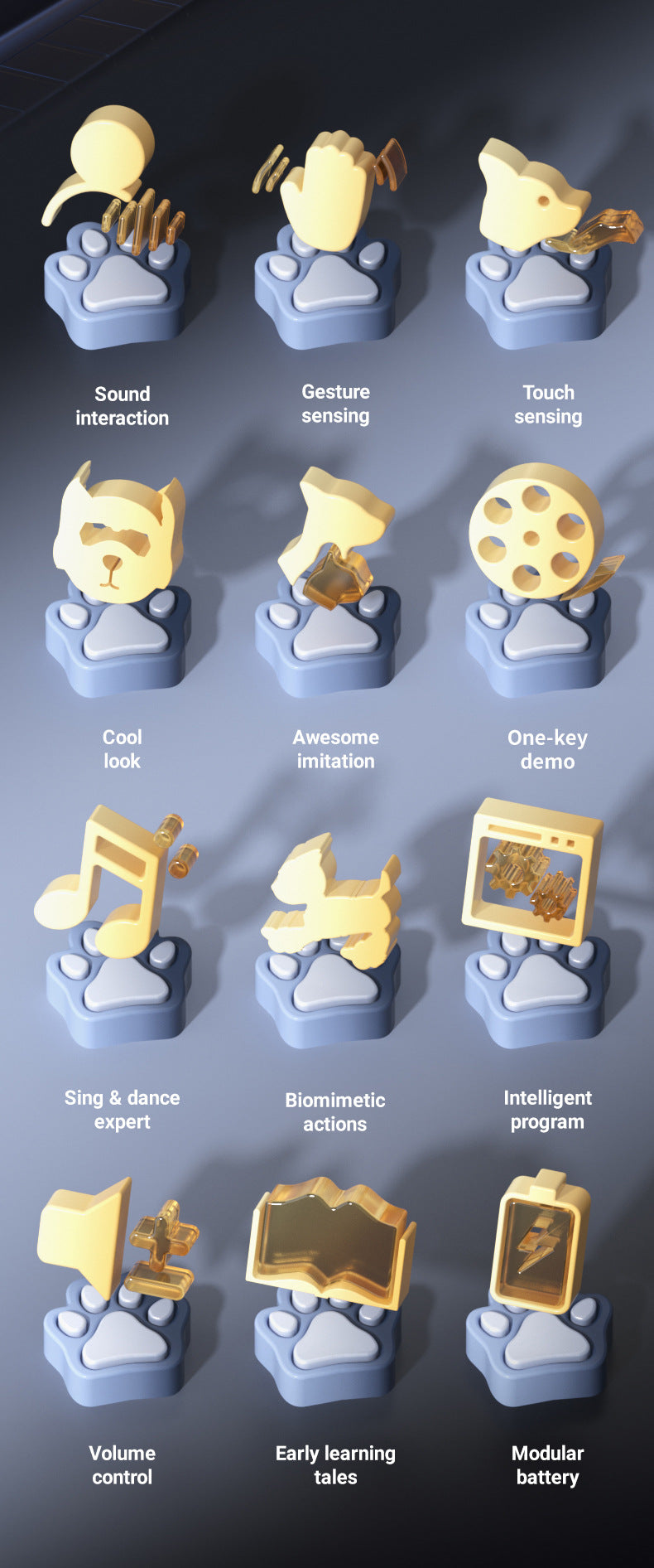 Programmable Robot Dog - Voice Interactive STEM Toy with Coding App for Kids Ages 6-12