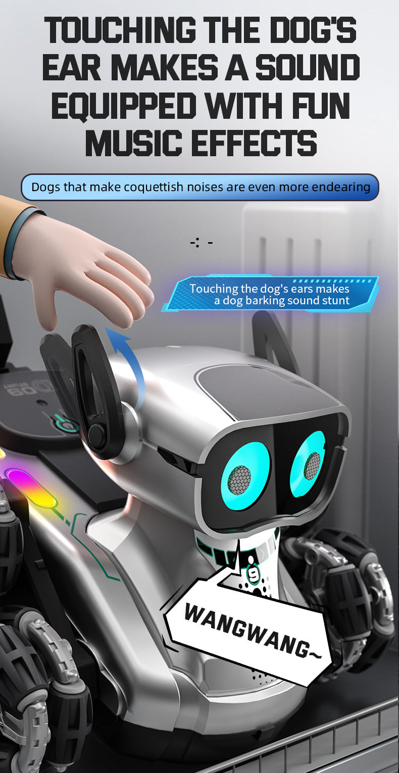 Interactive Robot Dog with Voice Recognition - Educational Smart Pet for Kids, STEM Learning Toy