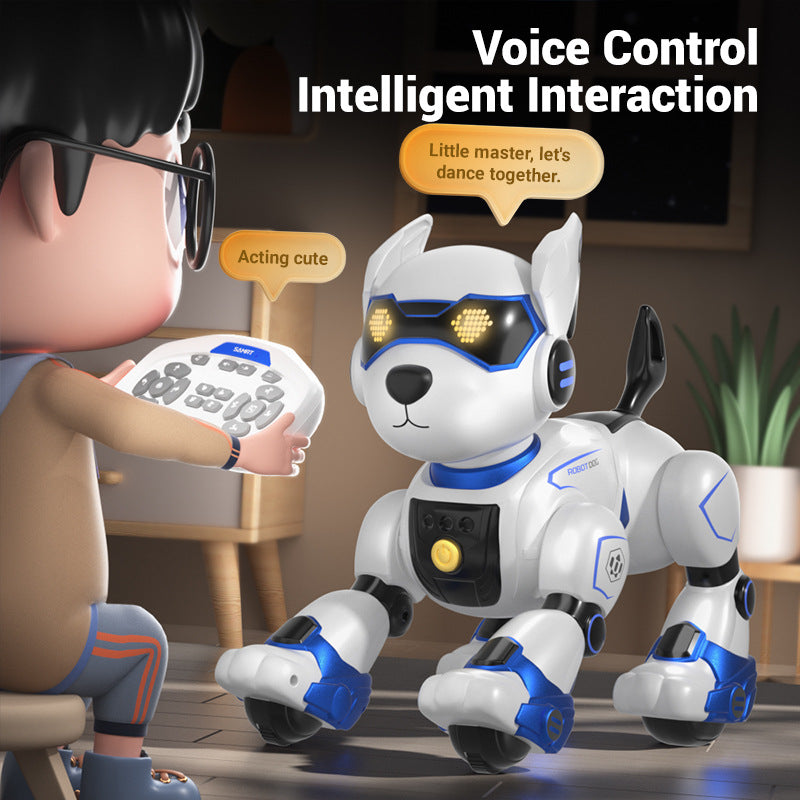 Programmable Robot Dog - Voice Interactive STEM Toy with Coding App for Kids Ages 6-12