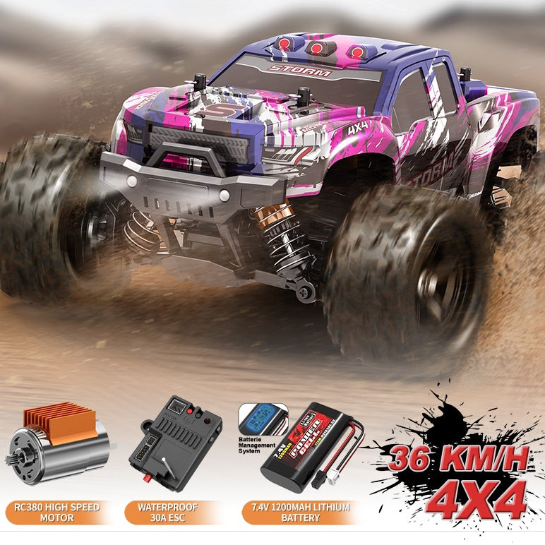 1/18 Scale Brushless Off-Road RC Truck - 45KM/H 4WD Rock Crawler with Oil Shocks