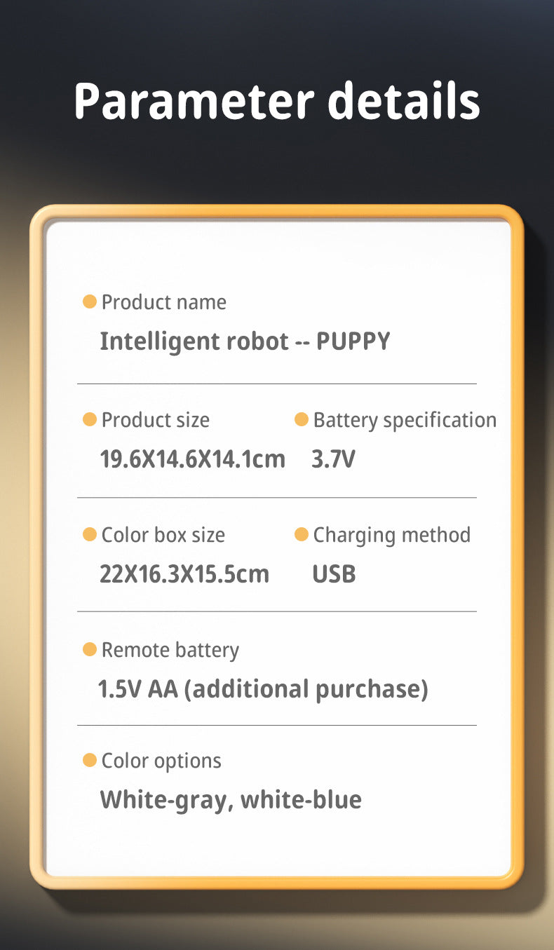 Interactive Robot Dog with Voice Recognition - Educational Smart Pet for Kids, STEM Learning Toy