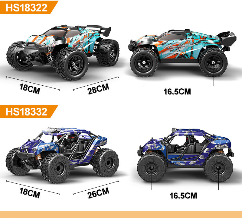 1/18 Scale Brushless Off-Road RC Truck - 45KM/H 4WD Rock Crawler with Oil Shocks