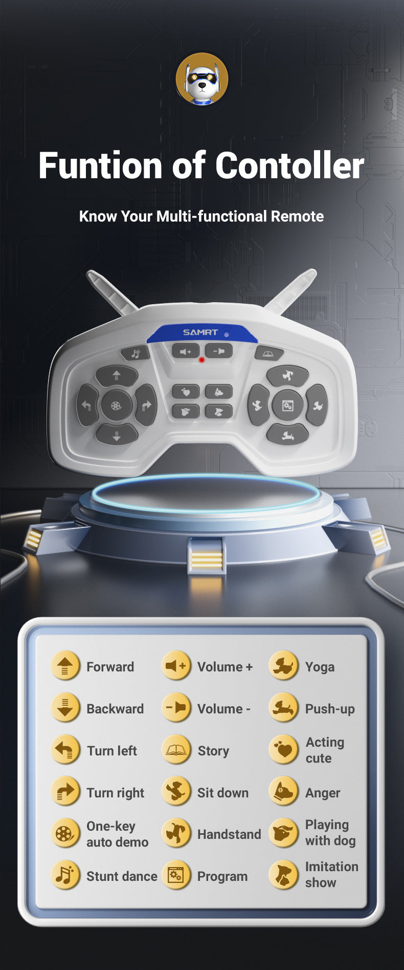 Programmable Robot Dog - Voice Interactive STEM Toy with Coding App for Kids Ages 6-12