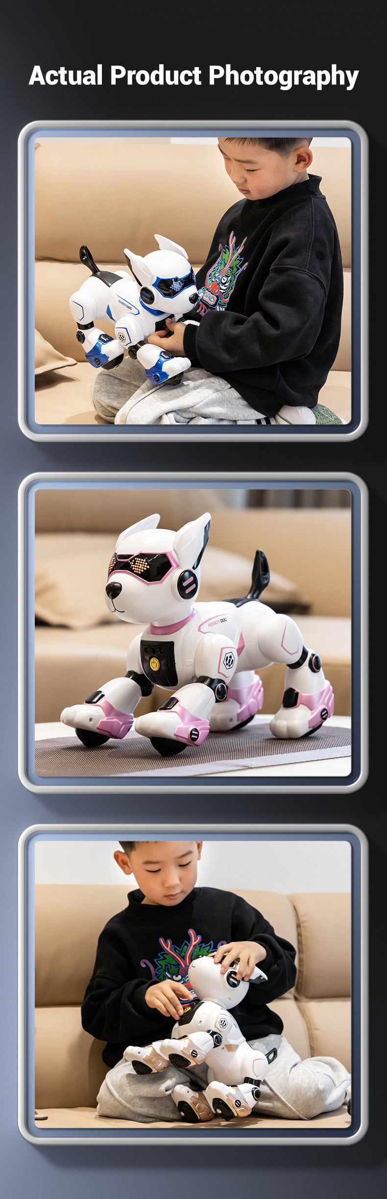 Programmable Robot Dog - Voice Interactive STEM Toy with Coding App for Kids Ages 6-12