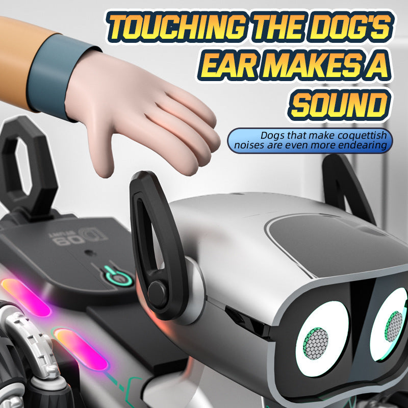 Interactive Robot Dog with Voice Recognition - Educational Smart Pet for Kids, STEM Learning Toy