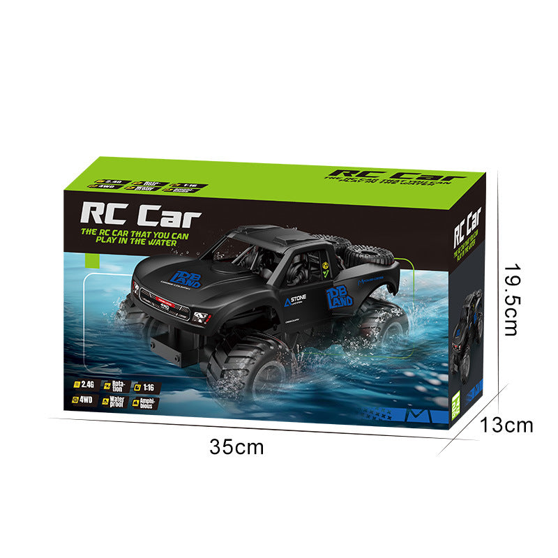 Amphibious Rock Crawler RC Car | 4WD Waterproof Stunt Vehicle for All-Terrain Adventure | Kids & Adults Remote Control Toy