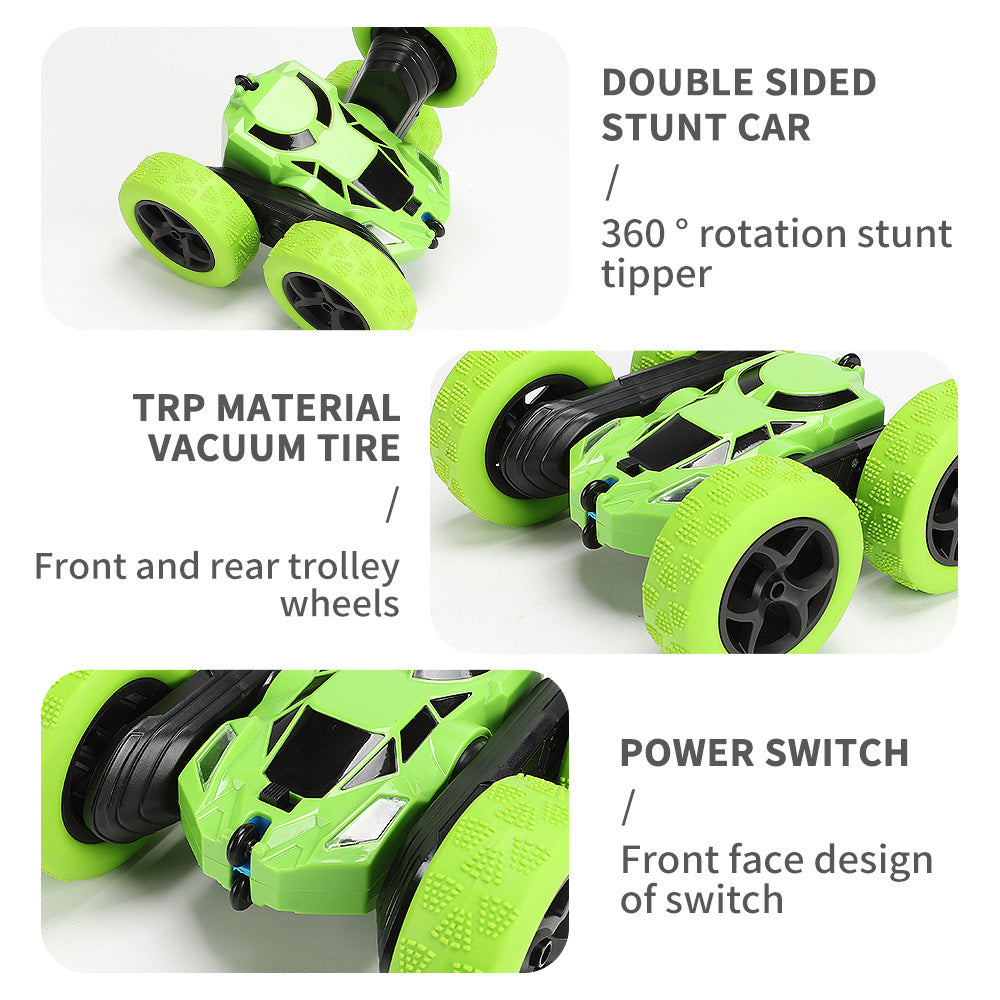 360° Stunt RC Car | 2-Sided Flip Remote Control Toy with LED Lights | High-Speed 4WD Racing for Kids