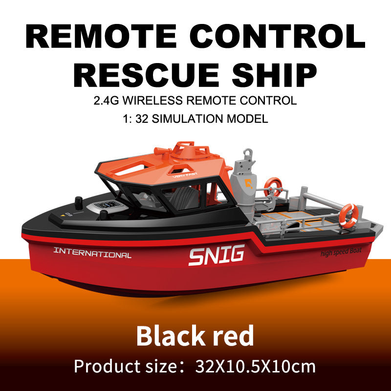 Harbor Tugboat RC Model | Brushless High-Speed Rescue Vessel with Working Crane | DIY Build Kit for Teens & Adults