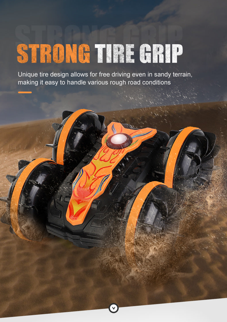 Amphibious Gesture RC Stunt Car | Zero-Flip Water & Land Toy with Hand Control | 360° Spin All-Terrain Vehicle