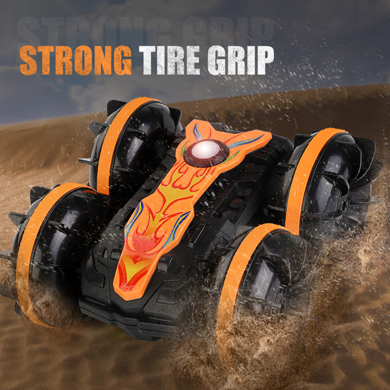 Amphibious Gesture RC Stunt Car | Zero-Flip Water & Land Toy with Hand Control | 360° Spin All-Terrain Vehicle