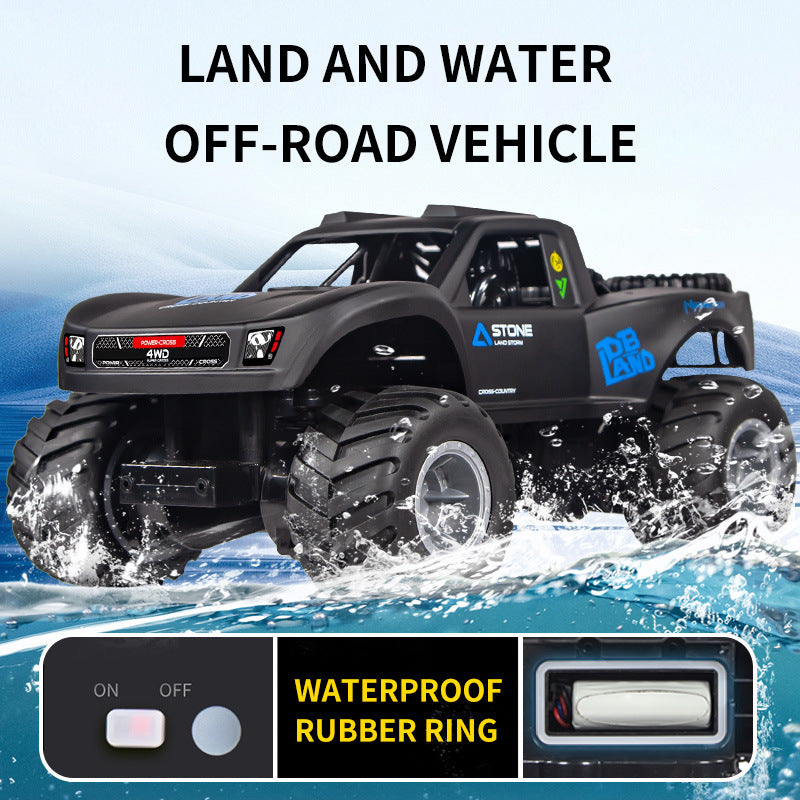 Amphibious Rock Crawler RC Car | 4WD Waterproof Stunt Vehicle for All-Terrain Adventure | Kids & Adults Remote Control Toy