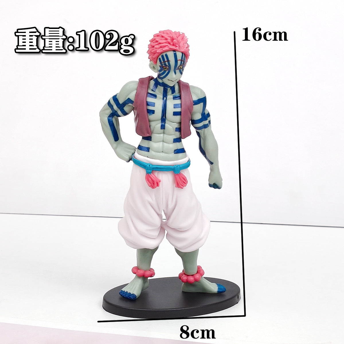 Demon Slayer Complete Set: Tanjiro, Nezuko, Zenitsu, Muichiro Anime Figures - Limited Edition Collectible Statues w/ Display Base