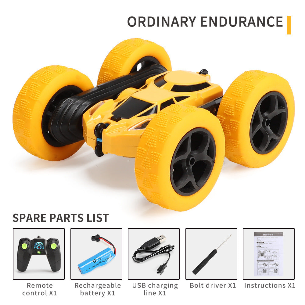 360° Stunt RC Car | 2-Sided Flip Remote Control Toy with LED Lights | High-Speed 4WD Racing for Kids