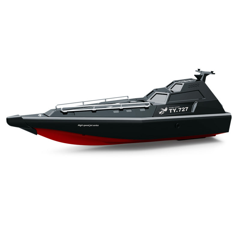 Jet Turbine RC Speedboat | 30KM/H Brushless Watercraft with IPX8 Waterproofing | 2.4G Self-Righting Racing Boat for Lakes