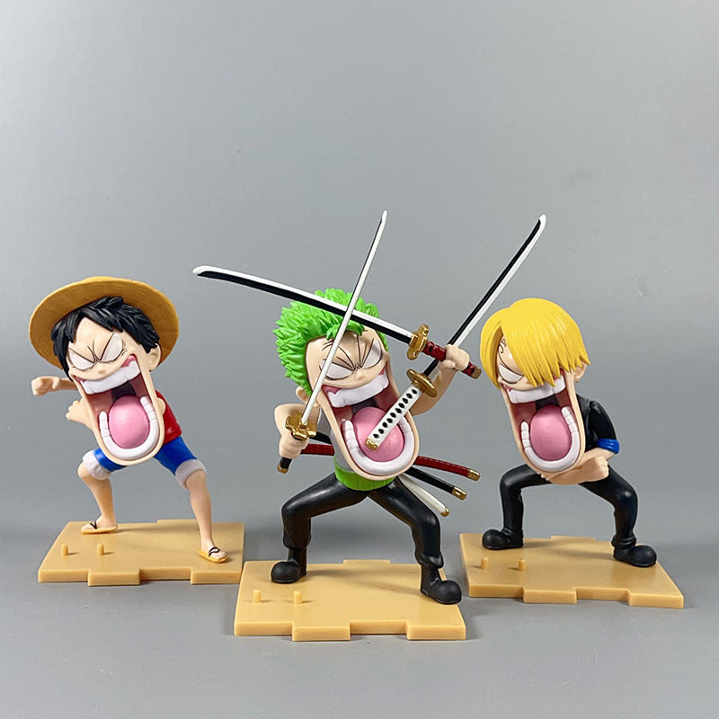 Voyager Trio Resin Statues - Captain, Swordsman & Chef Adventure Figures w/ Nautical Base