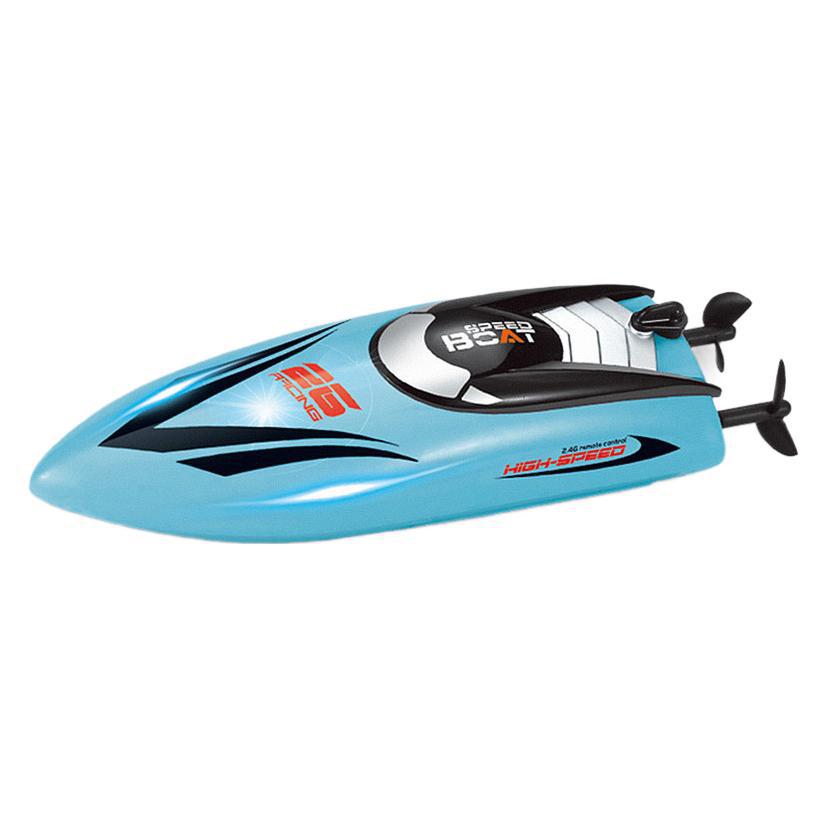HY812 Stunt Racer | 2.4G Auto-Roll RC Speedboat with LED Symphony | Kids Water Show Boat