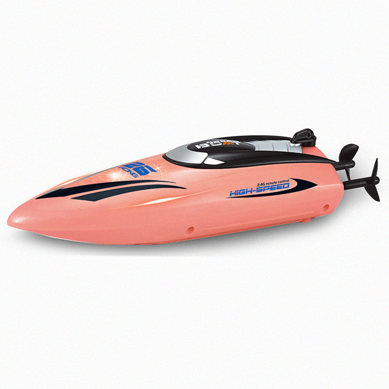 HY812 Stunt Racer | 2.4G Auto-Roll RC Speedboat with LED Symphony | Kids Water Show Boat