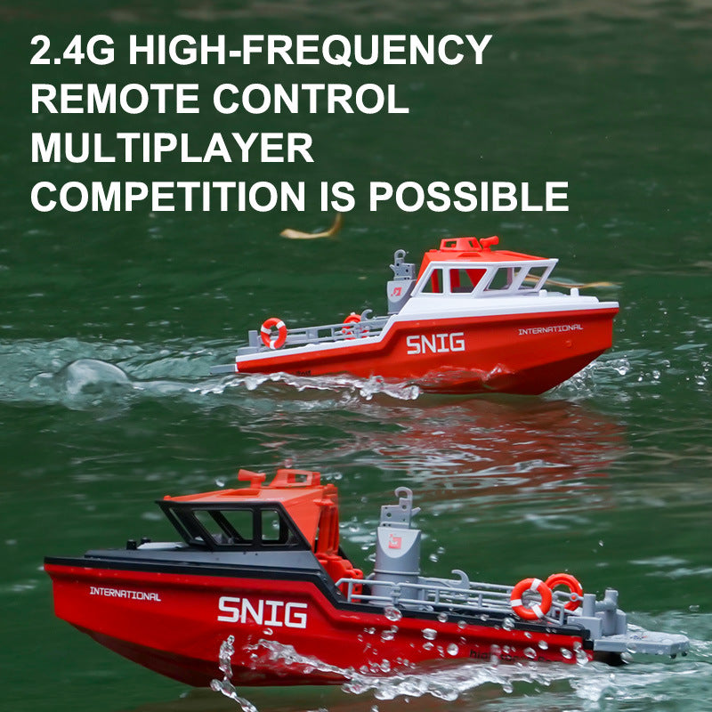 Harbor Tugboat RC Model | Brushless High-Speed Rescue Vessel with Working Crane | DIY Build Kit for Teens & Adults