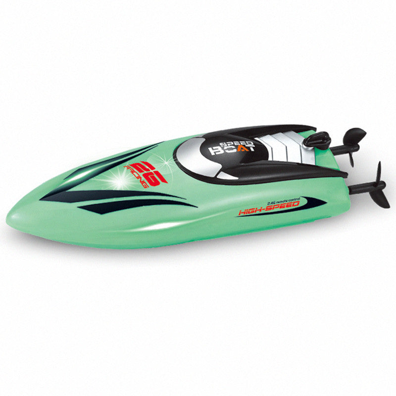 HY812 Stunt Racer | 2.4G Auto-Roll RC Speedboat with LED Symphony | Kids Water Show Boat