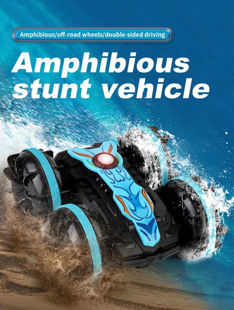 Amphibious Gesture RC Stunt Car | Zero-Flip Water & Land Toy with Hand Control | 360° Spin All-Terrain Vehicle