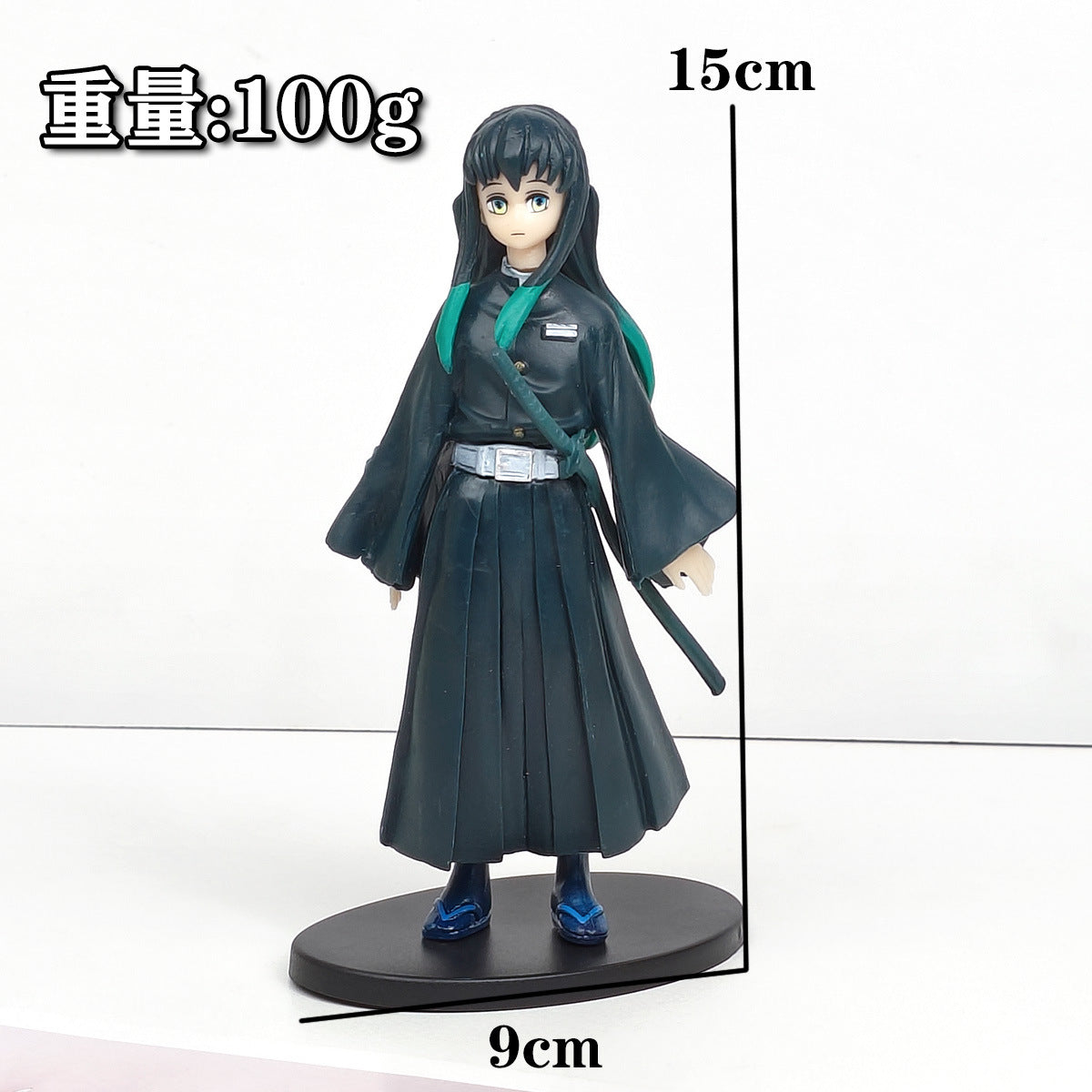 Demon Slayer Complete Set: Tanjiro, Nezuko, Zenitsu, Muichiro Anime Figures - Limited Edition Collectible Statues w/ Display Base