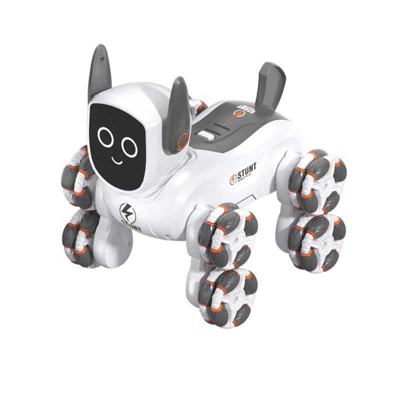 Best Programmable Toy for 10 Year Olds - Q193 Robot Dog with 8-Wheel Mobility & Obstacle Course