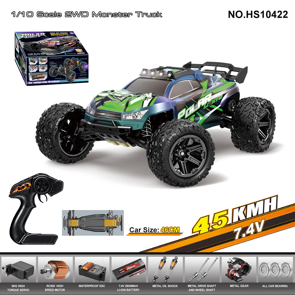 1/18 Scale Brushless Off-Road RC Truck - 45KM/H 4WD Rock Crawler with Oil Shocks HS10422 Official 1 10 Scale Racing Car 45KM H