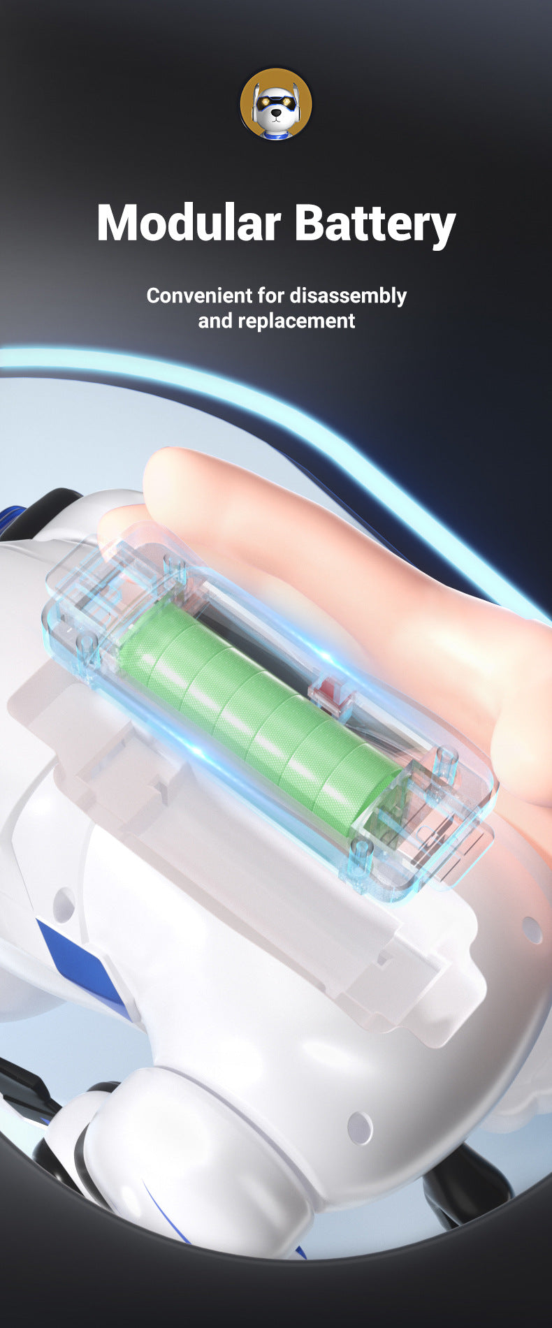 Programmable Robot Dog - Voice Interactive STEM Toy with Coding App for Kids Ages 6-12