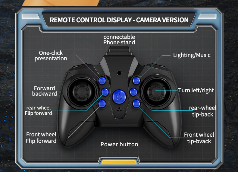 Robotic Dog with Water Capsule Game System - Camera,Remote Control Transforming Robot Dog - Gel Capsule Launcher, Gesture Control & 8-Wheel Stunts Ages 10+