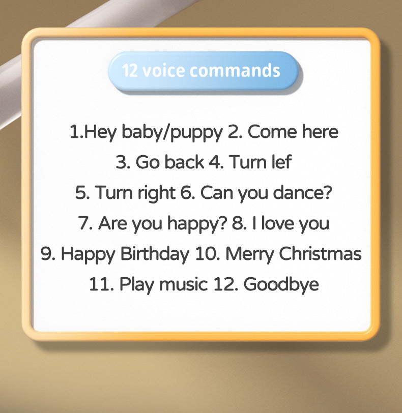 Interactive Robot Dog with Voice Recognition - Educational Smart Pet for Kids, STEM Learning Toy