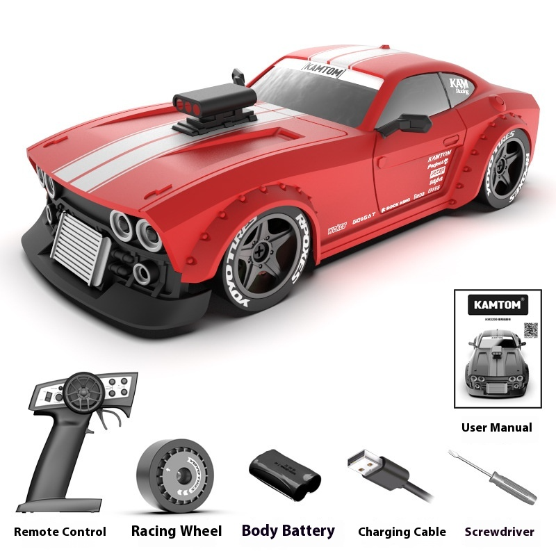 Pro 4WD Drift Racer | 25KM/H Competition RC Car with Gyro Stabilization | USB-C Rechargeable for Teens & Adults