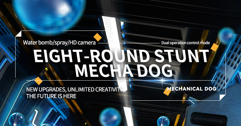 Robotic Dog with Water Capsule Game System - Camera,Remote Control Transforming Robot Dog - Gel Capsule Launcher, Gesture Control & 8-Wheel Stunts Ages 10+