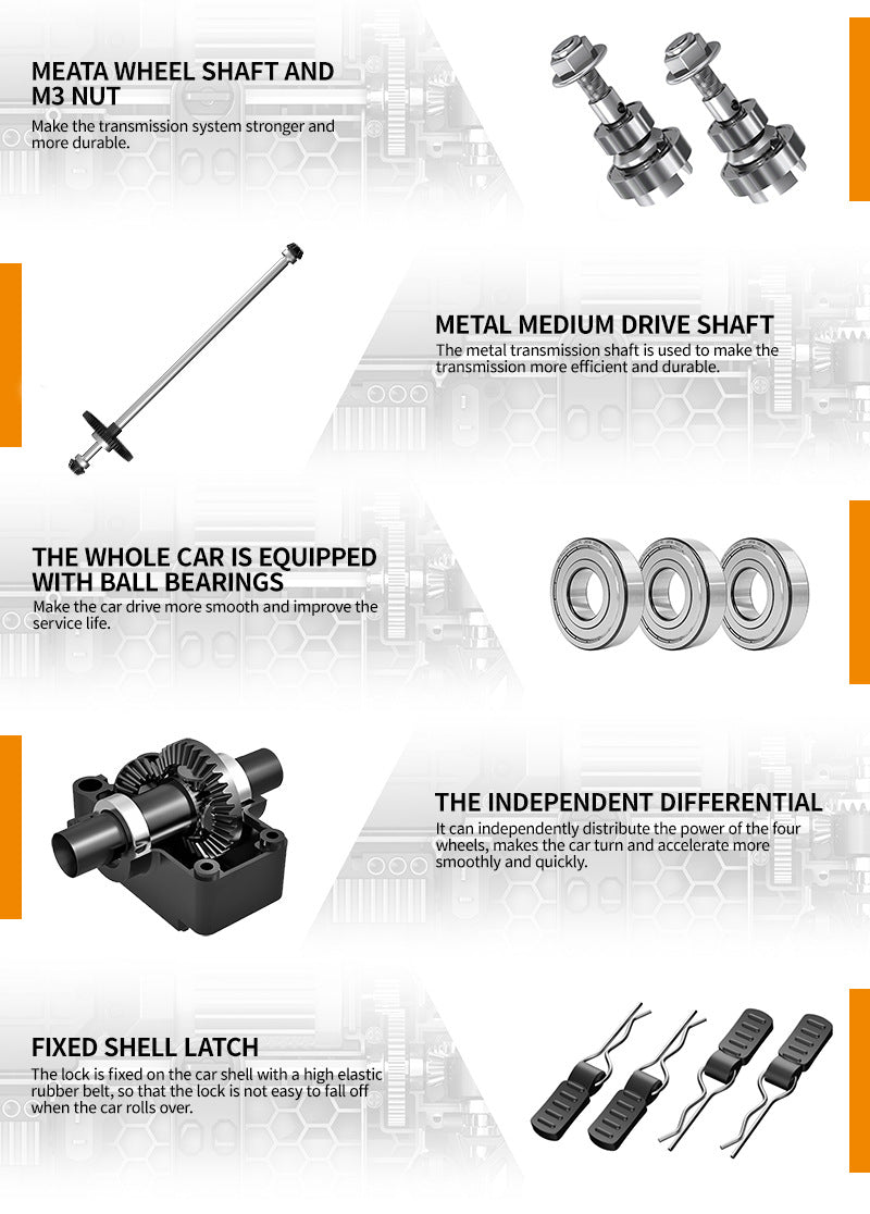 1/18 Scale Rock Crawler RC Car - Brushed 4x4 Off-Road Truck with 2.4G Proportional Control