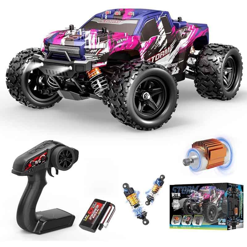 1/18 Scale Rock Crawler RC Car - Brushed 4x4 Off-Road Truck with 2.4G Proportional Control