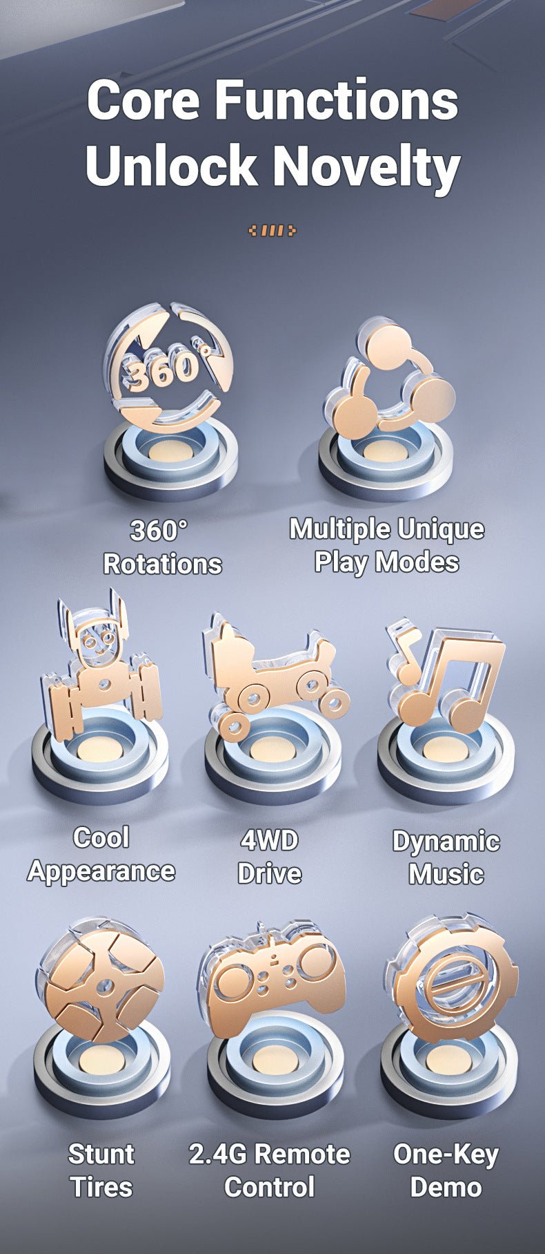 Best Programmable Toy for 10 Year Olds - Q193 Robot Dog with 8-Wheel Mobility & Obstacle Course