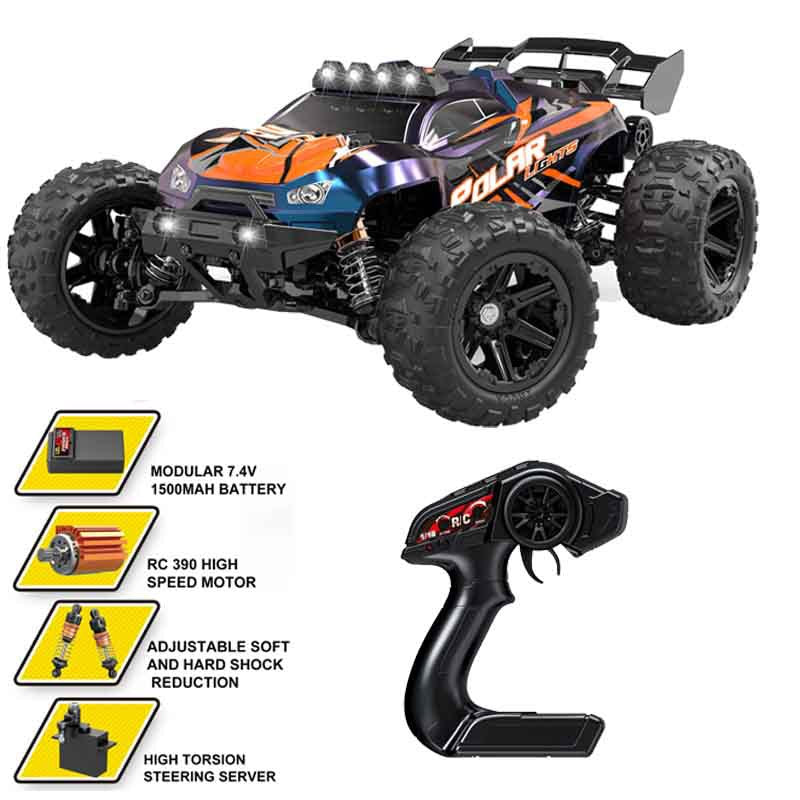 1/14 Scale Brushed Off-Road RC Car - 35KM/H 4WD All-Terrain Truck with 2.4G Proportional Control