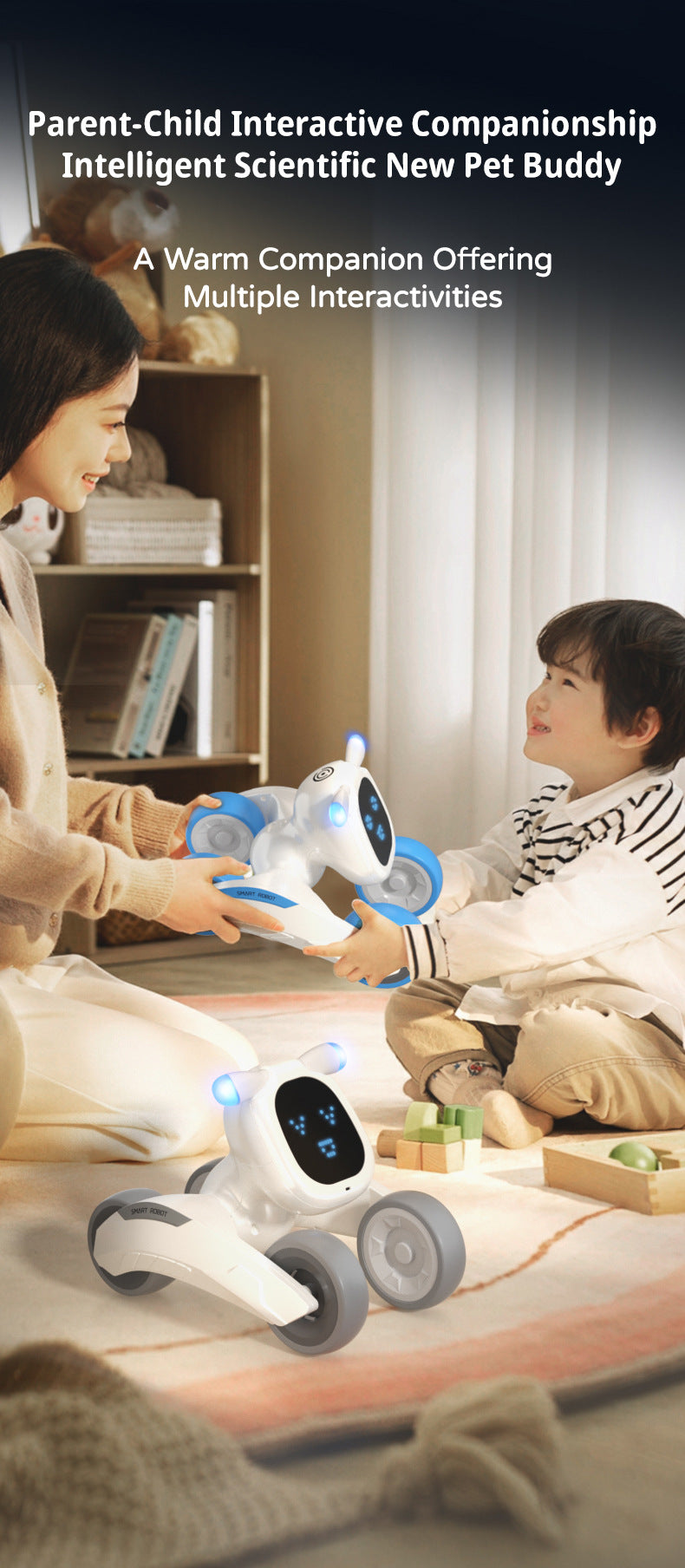 Interactive Robot Dog with Voice Recognition - Educational Smart Pet for Kids, STEM Learning Toy