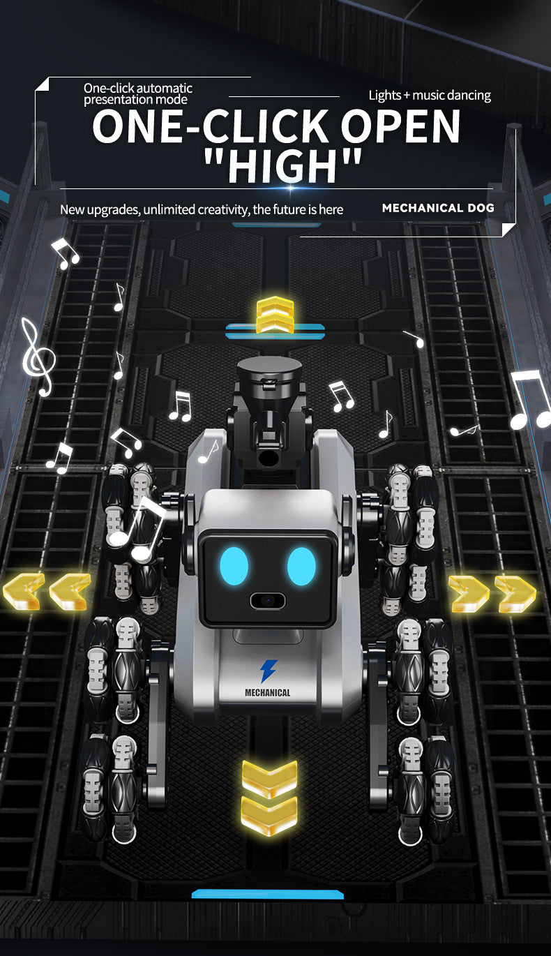 Robotic Dog with Water Capsule Game System - Camera,Remote Control Transforming Robot Dog - Gel Capsule Launcher, Gesture Control & 8-Wheel Stunts Ages 10+